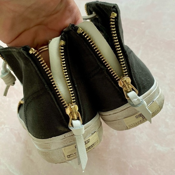 Sperry x Rebecca Minkoff Washed Canvas High Top Sneakers in Black 9.5 - Picture 7 of 15